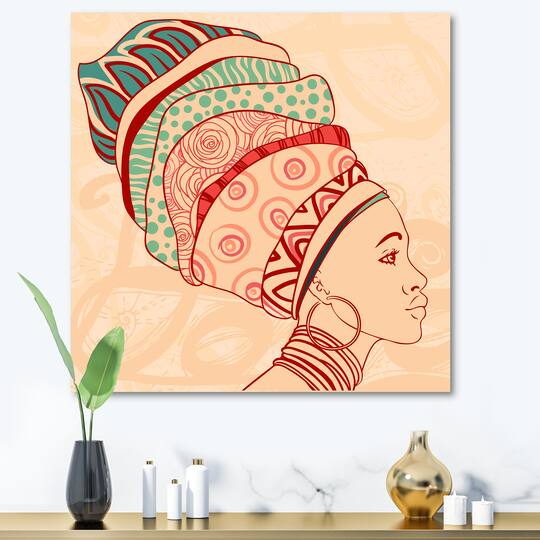 Designart - African American Woman with Turban II